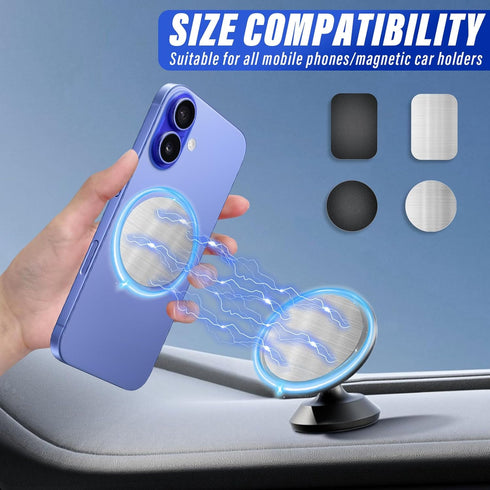 Keukenket 28 Pack Cradle,40MM Mount,0.4MM Metal Plates for Magnetic Car Phone Holder Replacement Metal Plates
