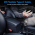 48W Car Charger USB C Fast Charging for iPhone 16 Pro Max, Motorola Edge 2024 Razr, 3ft Type C Coiled Cable
