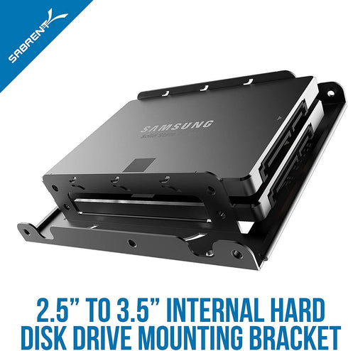 SABRENT Internal Hard Disk Drive Mounting Bracket Kit, 2.5 Inch to 3.5 Inch (BK-HDDH)