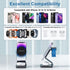 Aluminum Alloy 3 in 1 Wireless Charger Stand - Mag-Safe Compatible with iPhone 15/14/13/12, iWatch, AirPods (Cable