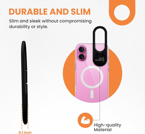 PIVIT - Phone Holder & Finger Grip for Hand, Secure Phone Attachment for Texting, Selfies