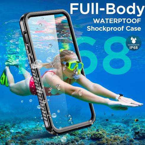 AICase iPhone 14 Pro Max Case - Waterproof with MagSafe, Clear Snowproof Dustproof Shockproof, IP68 Certified Protection