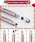 Penyeah 3 Pack Stylus Pen for Touchscreen, 0.16'' Fine Point Rubber Tip for iPad iPhone Android Tablet Samsung Galaxy
