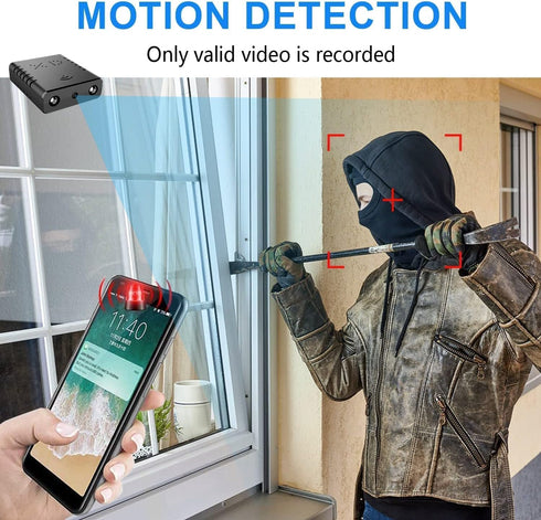 Smallest Wireless WiFi Battery Camera, HD1080P Security Camera, Baby Monitor with Live Feed, Night Vision, Motion