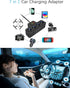 Multi-Function Cigarette Lighter Splitter with 4 Sockets, 1 PD Fast Charger Port, 2-Port USB Power Adapter for Cell