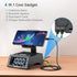 TechGlow Foldable Cellphone Stand with Bluetooth Speaker Charging Station - Birthday Gift Idea for Mom Dad, Cool Gadget
