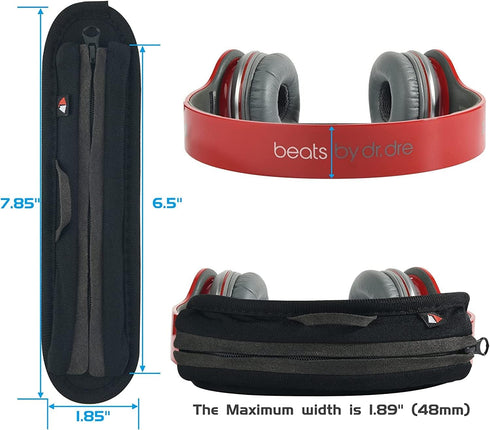 Mizi Headphone Headband Cover - Black Replacement for Audio-Technica, Beats, Bose, AKG, Sennheiser, Skullcandy, Sony.