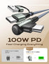AINOPE 100W USB C to USB C Cable 3.3ft, Fast Charging Right Angle Cable for MacBook Air/Pro, iPad Pro, Samsung Galaxy