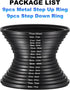 PATIKIL 9pcs Step Up Ring, 9pcs Step Down Ring, Camera Lens Filter Adapter Ring Aluminum Filter Ring Adapter Set for Camera Lens Hood, 72-77MM, 77-82MM