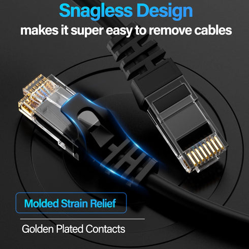 TuokaJu Cat6 10Gbps 6 (10 Pack), 6, Cat6 6 Ethernet Cable ft UTP Ethernet Cable Cat Flexible Bare Copper Cable, Cat
