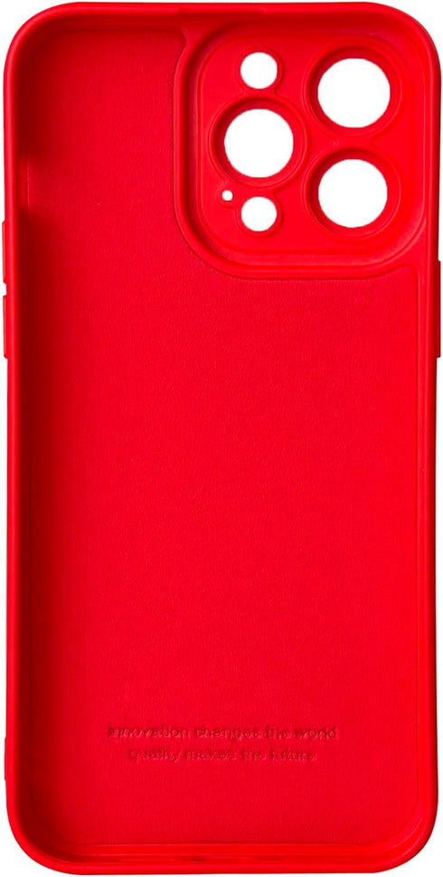 iPhone 13 Pro Max Case, Red Silicone TPU Rubber Back Cover Compatible for iPhone 13 Pro Max (6.7 inch)