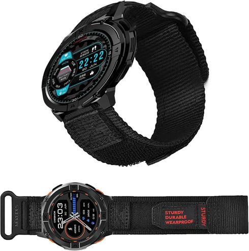 iTouch Sport 4 Smartwatch Bands Compatible, 20mm Rugged Nylon Sports Strap with Woven Loop Design