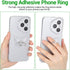 Ymapinc 360 Butterfly Cell Phone Ring Holder, Clear Rhinestone Butterfly Phone Case Ring, Finger Holder Grip Compatible