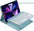 Keyboard Case for iPad Mini 5/4, Wireless Bluetooth Keyboard with Soft Back Cover & Pencil Holder, Teal