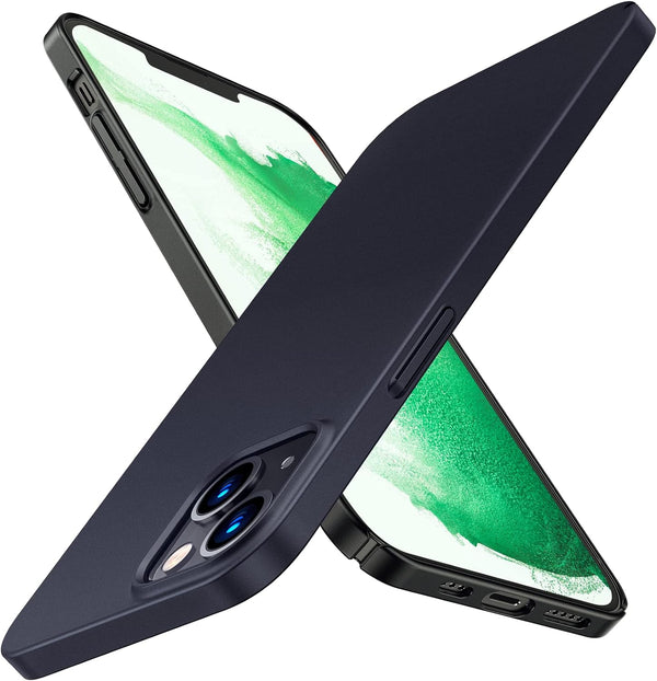 TORRAS Slim Fit for iPhone 13 Case, Ultra Thin Lightweight Hard PC Cover, 6.1 inch (2021), Black