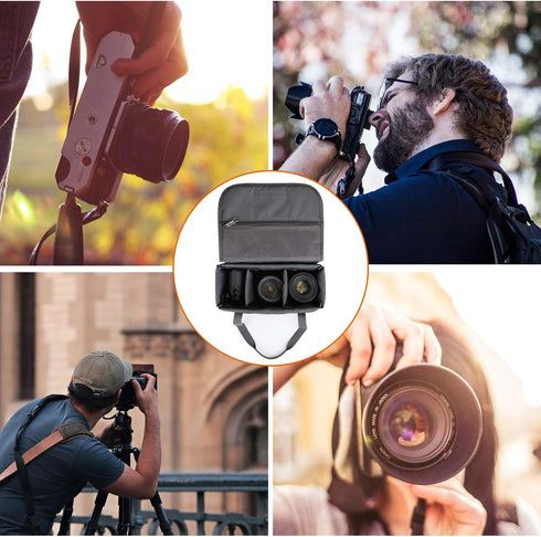 Foldable Waterproof Shockproof Camera Insert Bag for Canon and Nikon Lenses