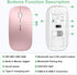 Gizdot 5.2/2.4G 3-Level Wireless Mouse for Laptop/MacBook Air/Pro & iPad, Mouse Jiggler Mode Bluetooth Rechargeable
