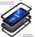 Lanhiem Heavy Duty Metal Case for iPhone 13 Pro Max, Shockproof Rugged Cover with Built-in Glass Screen Protector, 360