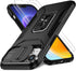 HakkTaoo Case for iPhone 13/iPhone 14 6.1-Inch Slide Camera Cover+Screen Protector(2 Packs), Military