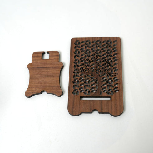 Generic Walnut Phone Stand, Personalized Engraving, Natural Wood, Non-Toxic Finish Maple & Walnut Wood, Best Present