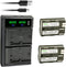 Kastar 2-Pack Battery and LTD2 USB Charger Replacement for Canon BP-508, BP-511, BP-512, BP-514