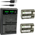 Kastar 2-Pack Battery and LTD2 USB Charger Replacement for Canon BP-508, BP-511, BP-512, BP-514