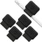 Fintie 4 Pack Pen Loop Holder for Apple Pencil Pro, Elastic Adhesive Leather Sleeve for Stylus Pens, Black