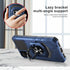 TJS TCL ION X Case, TCL ION V Case, TCL 40 Z Case, Blue Heavy Duty Drop Protection Cover with Metal Ring Magnetic