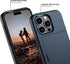 Nvollnoe iPhone 15 Pro Case - Heavy Duty, Slim Wallet with Hidden Card Slot, Shockproof Dual Layer, 6.1" (Blue)