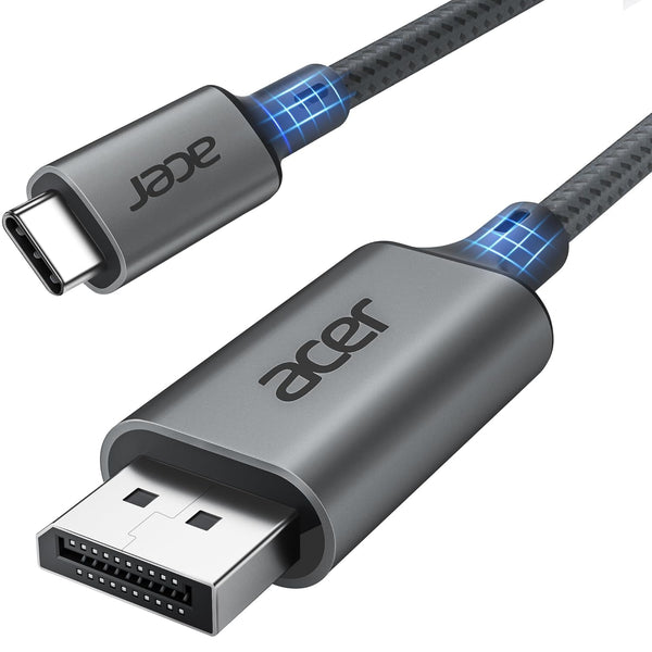 Acer USB C to DisplayPort Cable 6.6 FT (4K@60HZ 2K@165Hz), Type-C to