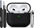 R-fun Compatible with AirPods 3 Case Cover, Silicone Protective Skin with Keychain for Apple AirPod 3rd Generation 2021