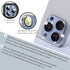 2 Pack 13 10 Camera Lens Protector Compatible for iPhone Pro/Max, Aluminum Alloy Metal & H Tempered Glass