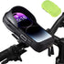 EVA Waterproof Bike Phone Holder, Front Frame Bag, Top Tube Bicycle Phone Mount with Rain Cover, Cycling Pouch, Gifts