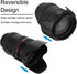 PATIKIL 72mm Reversible Flower Lens Hood Protector with Cloth for Nikon, Fujifilm, Pentax