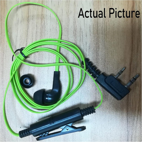 Walkie Talkie Earpiece with Mic, 2Pin 2.5mm & 3.5mm Single Wire Headphone, Universal Walkie Talkie Headset, Two Way