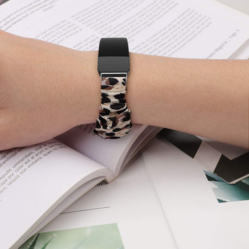 FitTurn Cute Elastic Bands for Fitbit Inspire 2/Inspire HR/Inspire/Ace 2 - Pattern Printed Fabric Wristbands