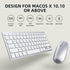 Bluetooth Keyboard and Mouse for Mac, OMOTON Ultra-Slim Combo, Wireless for MacOS, MacBook Pro/Air, iMac, Laptop and PC