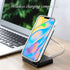 JIAXIUFEN Gold Sparkle Glitter Case for iPhone 12 and 12 Pro, Slim Shockproof TPU Soft Rubber Cover (6.1 inch, Blue)