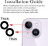 Dogxiong 2pcs/Set Rear Back Camera Glass Lens Replacement for iPhone 14 Plus, Glass Camera Lens Covers with Adhesive