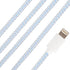Xelsluthe Blue Spiral Cable Protector, 4.6ft Flexible Chargers Data Cable Protect, Headphone Cables