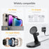 iDsonix 3 in 1 Mag-Safe Charger Stand, Fast Wireless Charger Station for Apple Devices, Adjustable Stand, LED Light