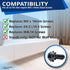 ReplacementScrews M4 14mm (D4.0 L14.0mm) (8) Screws Compatible with Many LG TV Stands