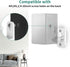 HomeMount Speaker Wall Mount Brackets Kit, Surround Speaker Wall Mounts, Holds up to 8 lbs, 2 Pack, White
