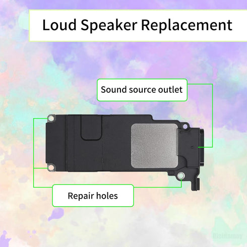 Loud Speaker Replacement Part for iPhone 8 Plus - Audio Performance Buzzer Ringer Module Flex Cable Assembly