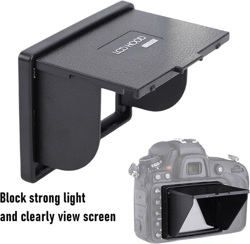 Leftwei 3.2in T1, T2, 5DIV, 5DIII, 1DX Camera LCD Sun Shade Magnet Hood Viewfinder with Light Blocking Design, Ideal