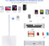 RRSITIAU 4 1 17/16/15 M4/M3/M2 SD Card Reader, in USB C to SD/TF/CF/MS Card Reader with USB to USB C Adapter Memroy