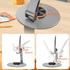 Lusosh 360 17 16 Universal Metal Cell Phone Stand, Multi-Angel Adjustable Rotation Non-Slip Metal Phone Stand