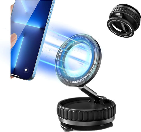 Zpana Car Phone Holder, Strong Magnetic 360 Adjustable Vehicle Dashboard Cell Phone Mount