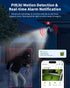 Wireless Outdoor Security Cameras, Battery Powered 2k Color Night Vision, AI Motion Detection, IP66 Weatherproof, 2-Way