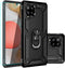 Galaxy A42 5G Case with Screen Protector, Black Military Grade 16ft Drop Tested Cover with Magnetic Kickstand